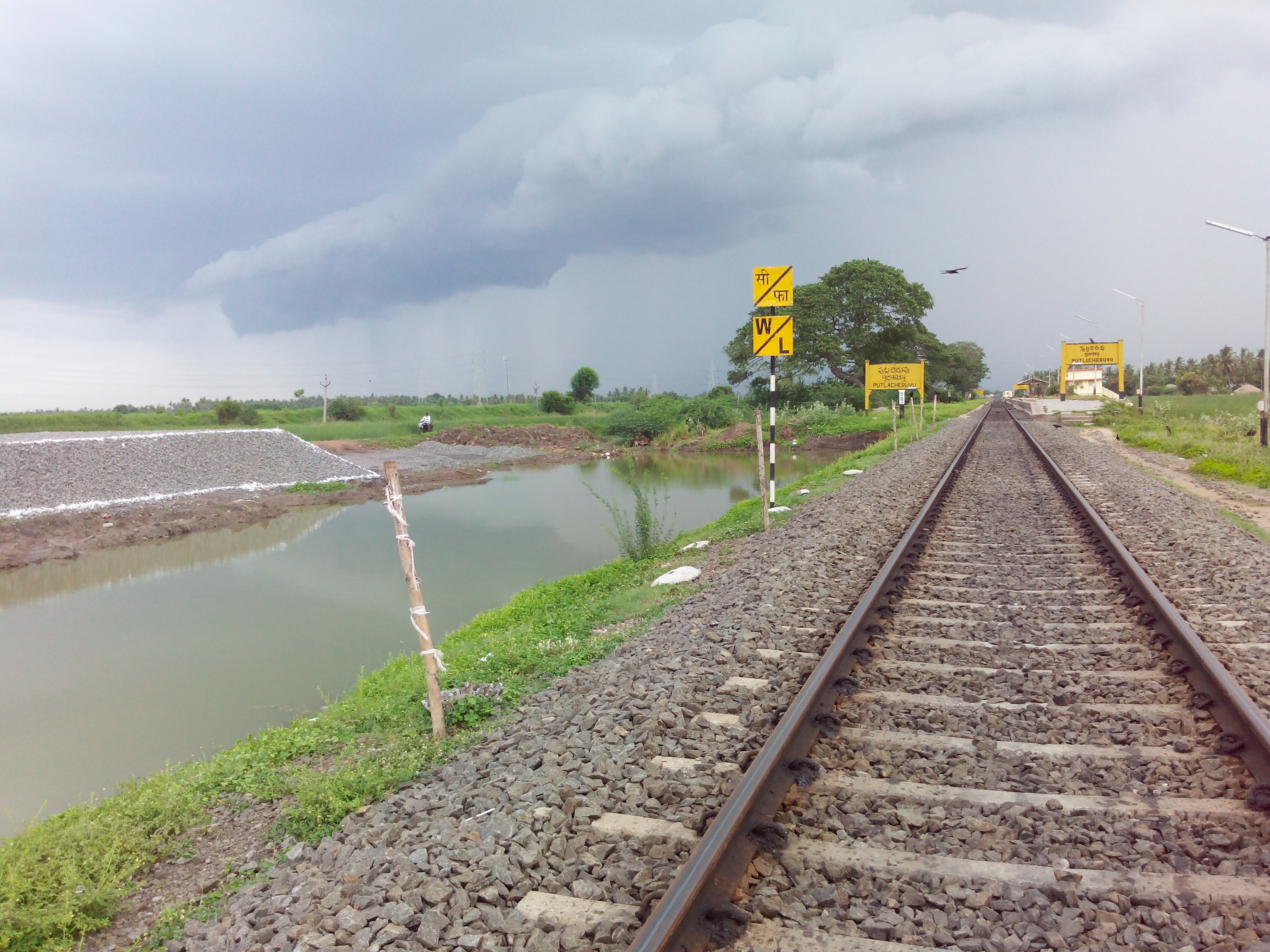 Putlacheruvu Railway Station view from North East