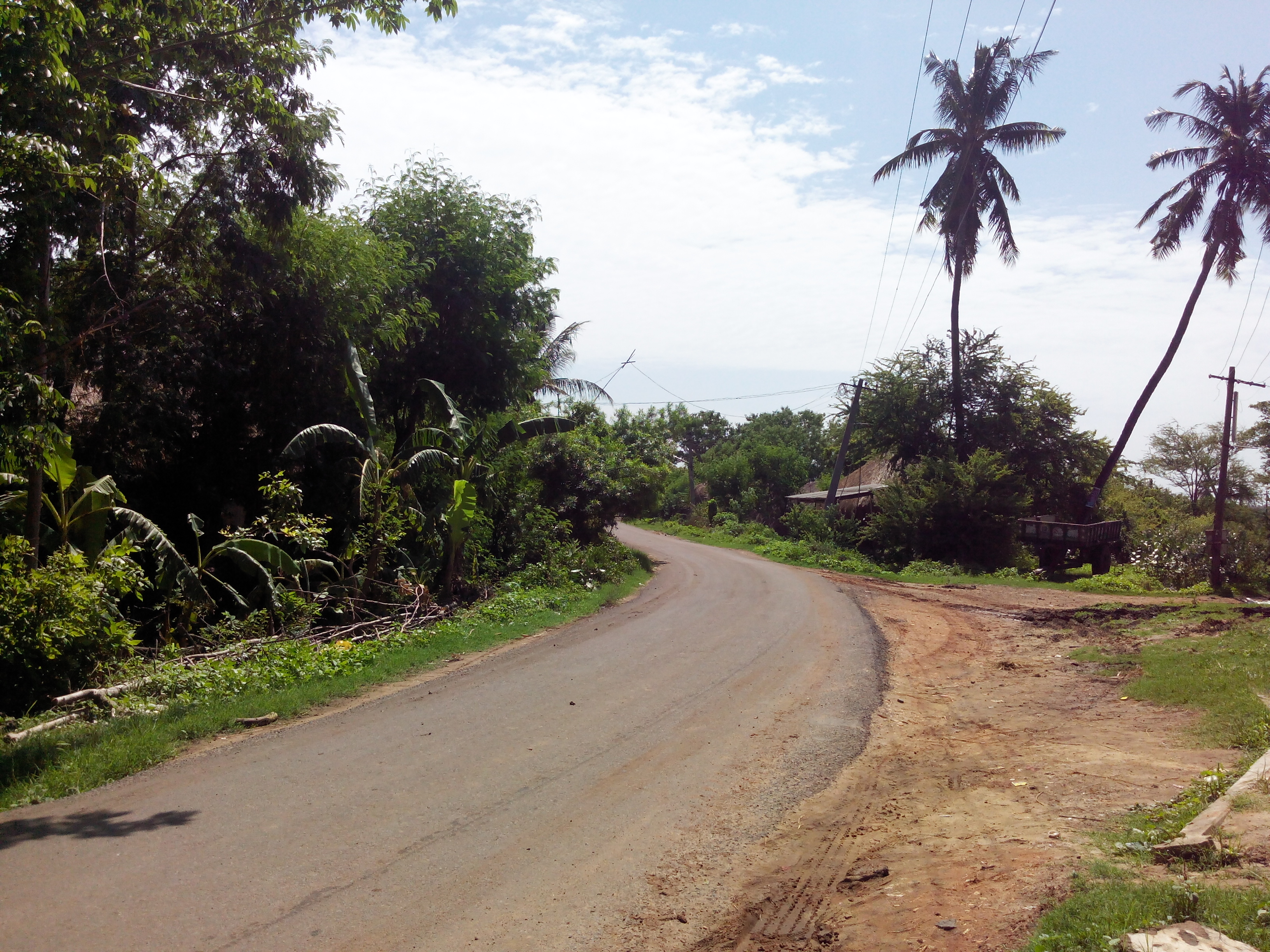 Putlacheruvu Railway Station Road Near Station Pond