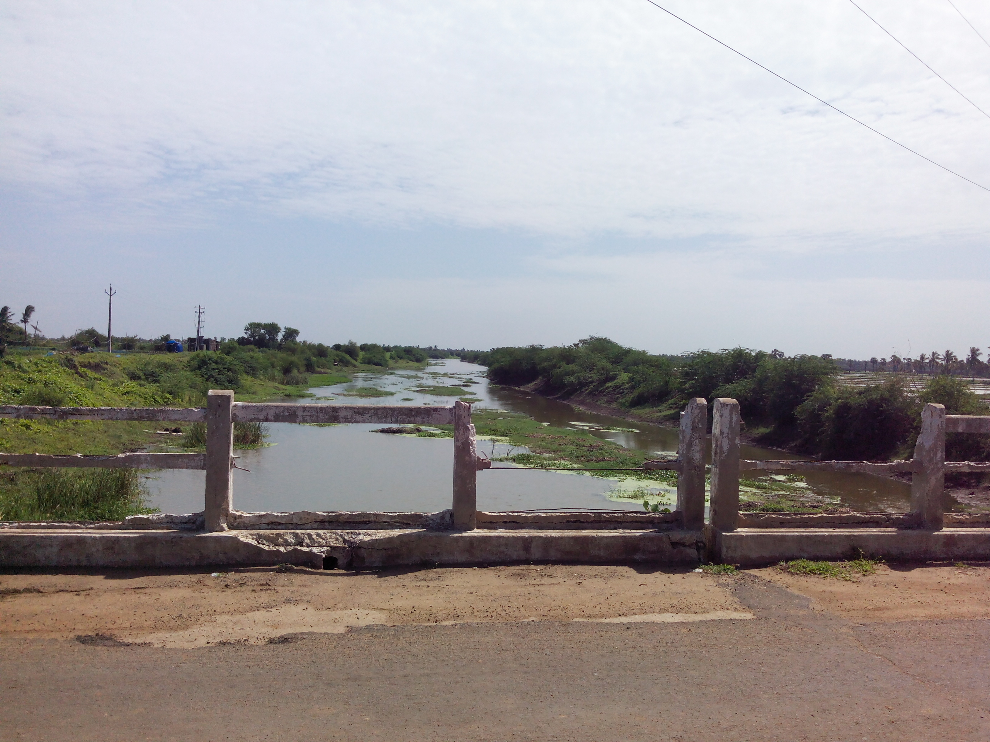 Putlacheruvu Main Road Bridge - Pedda Muruki Kaluva Canal View